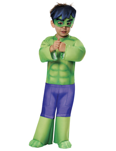 Déguisement Hulk Spidey et ses amis extraordinaires pour enfant vert et violet avec masque