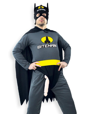 Črni Biteman šaljiv kostum