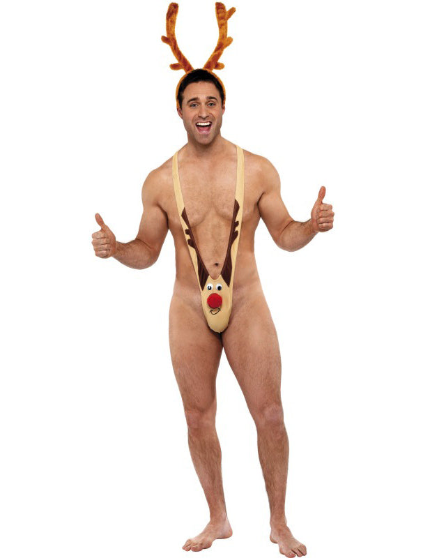 Mankini Renne šaljiv božič za odrasle