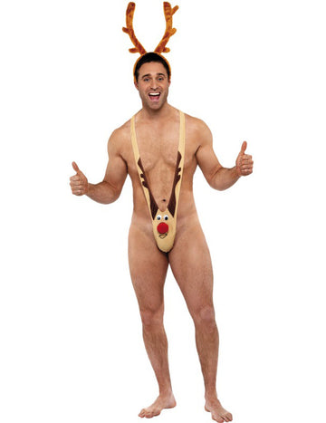 Mankini Renne šaljiv božič za odrasle