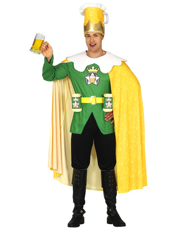 Šaljivi preoblečen kralj odraslega piva