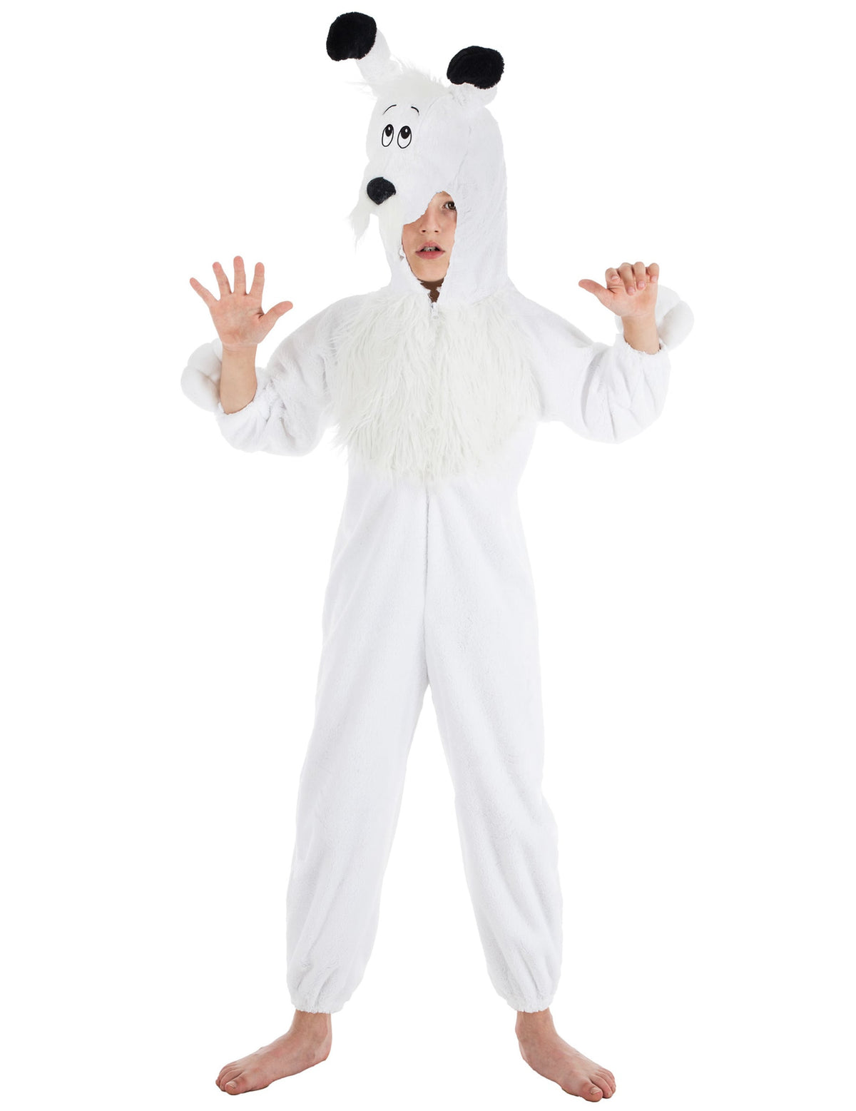 Déguisement Idefix Astérix et Obélix™ pour enfant blanc en peluche
