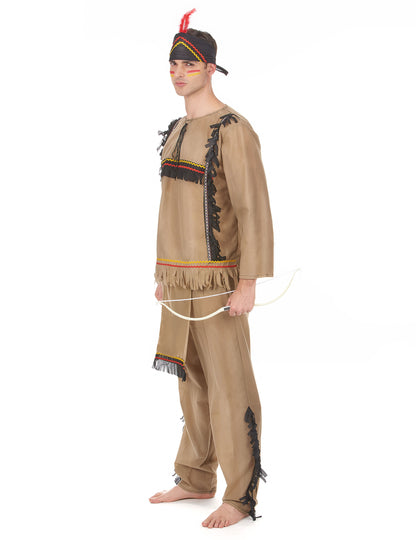 Moški indijski kostum z žametnim učinkom