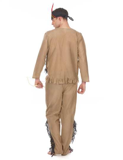 Moški indijski kostum z žametnim učinkom