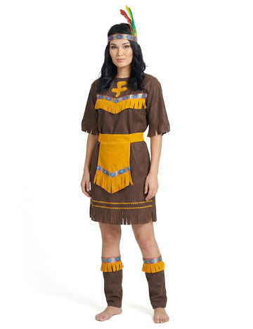 Indijska kostum obkrožena ženska