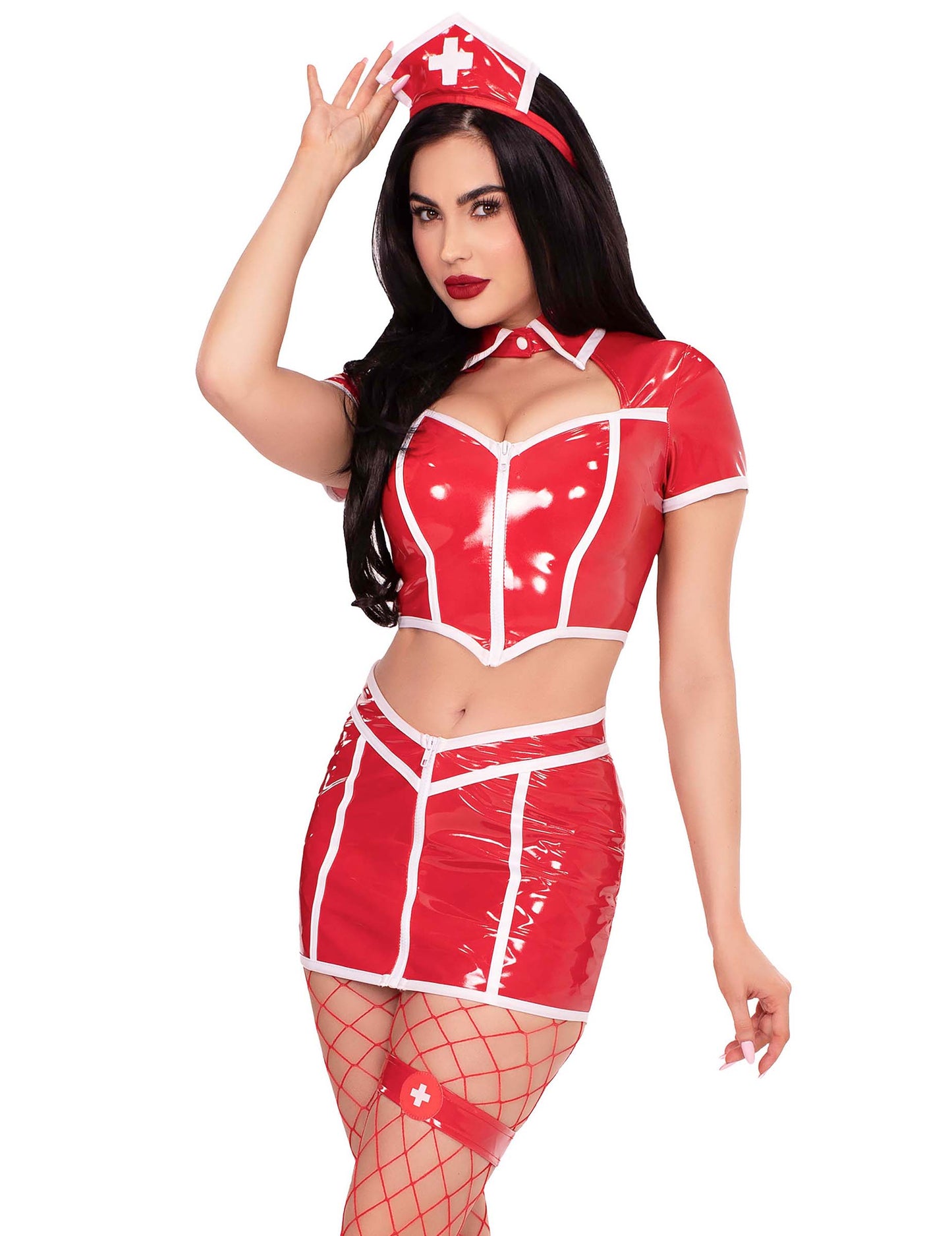Seksi rdeča medicinska sestra za ženske