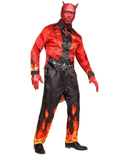 Kostum za odrasle, poln hudiča v ognju
