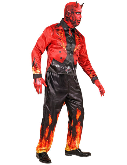 Kostum za odrasle, poln hudiča v ognju