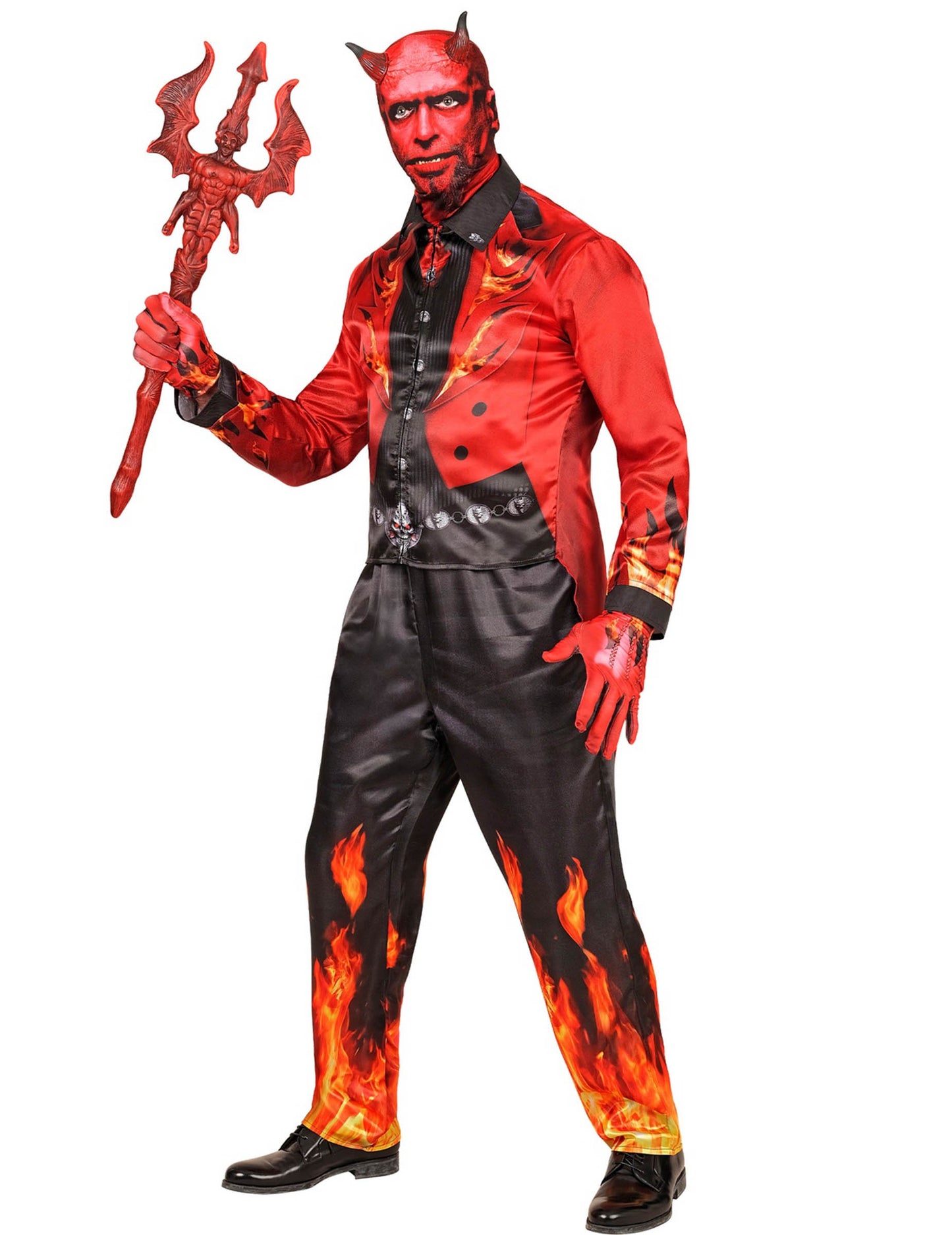 Kostum za odrasle, poln hudiča v ognju