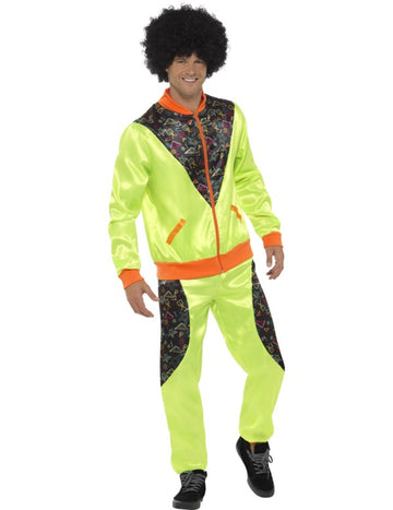 Moški zeleni retro jogging kostum