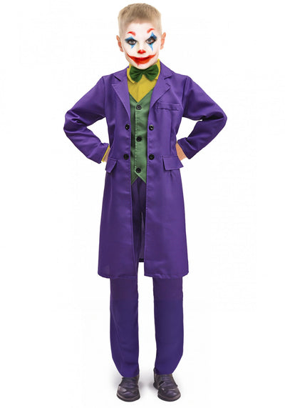Déguisement Joker™ pour enfant violet jaune et vert