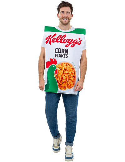 Odrasli kostum škatle kosmičev Kellogg's Corn Flakes