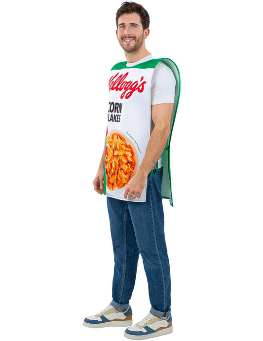 Odrasli kostum škatle kosmičev Kellogg's Corn Flakes