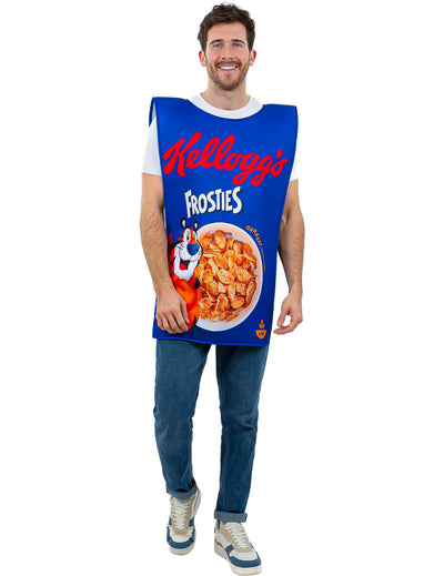 Odrasli kostum škatle kosmičev Kellogg's Frosties