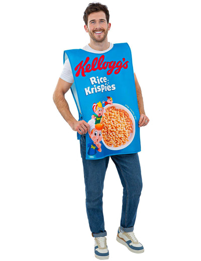 Odrasli kostum škatle kosmičev Kellogg's Rice Krispies