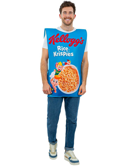 Odrasli kostum škatle kosmičev Kellogg's Rice Krispies
