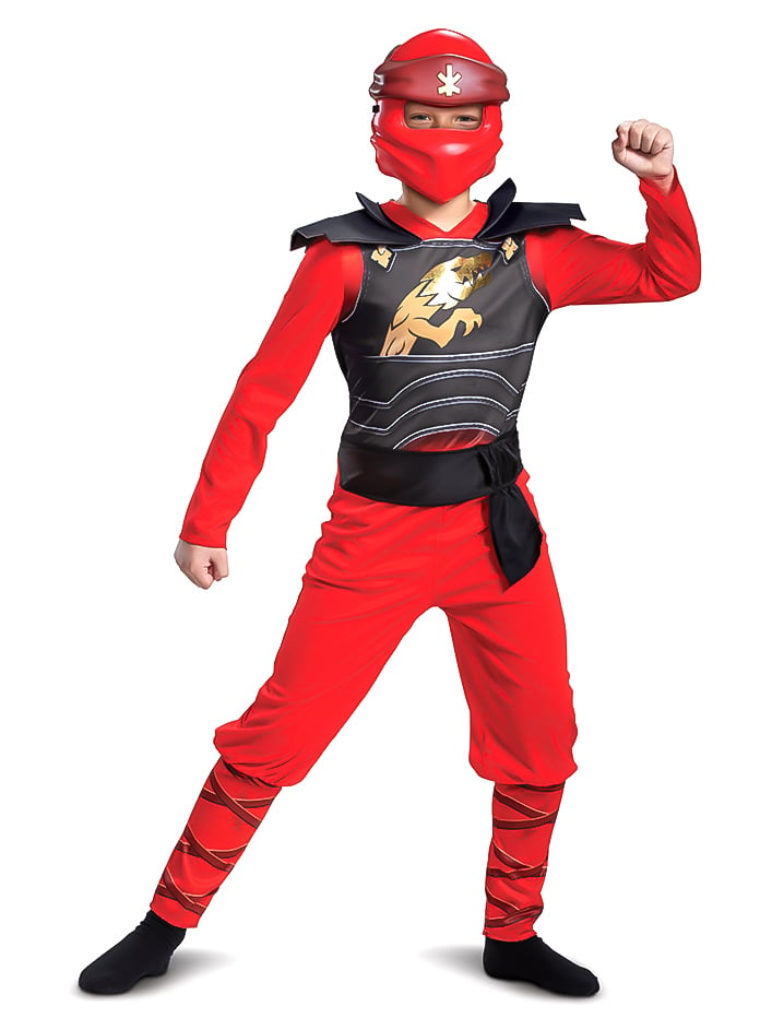 Déguisement LEGACY Kai Ninjago - LEGO pour enfant rouge avec plastron noir
