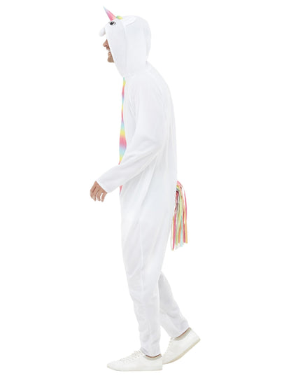 Vue de profil du déguisement licorne pour adulte
