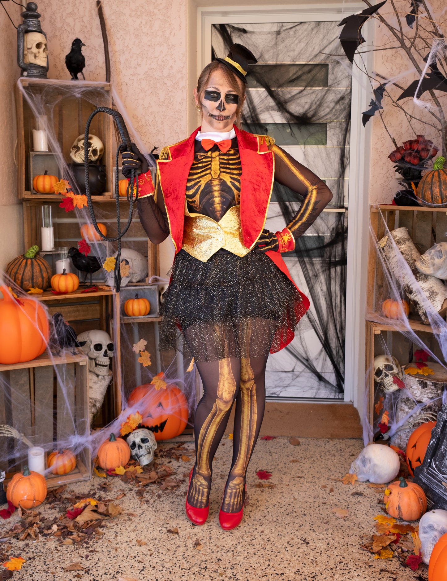 Kostum madame lojalna skeletna ženska