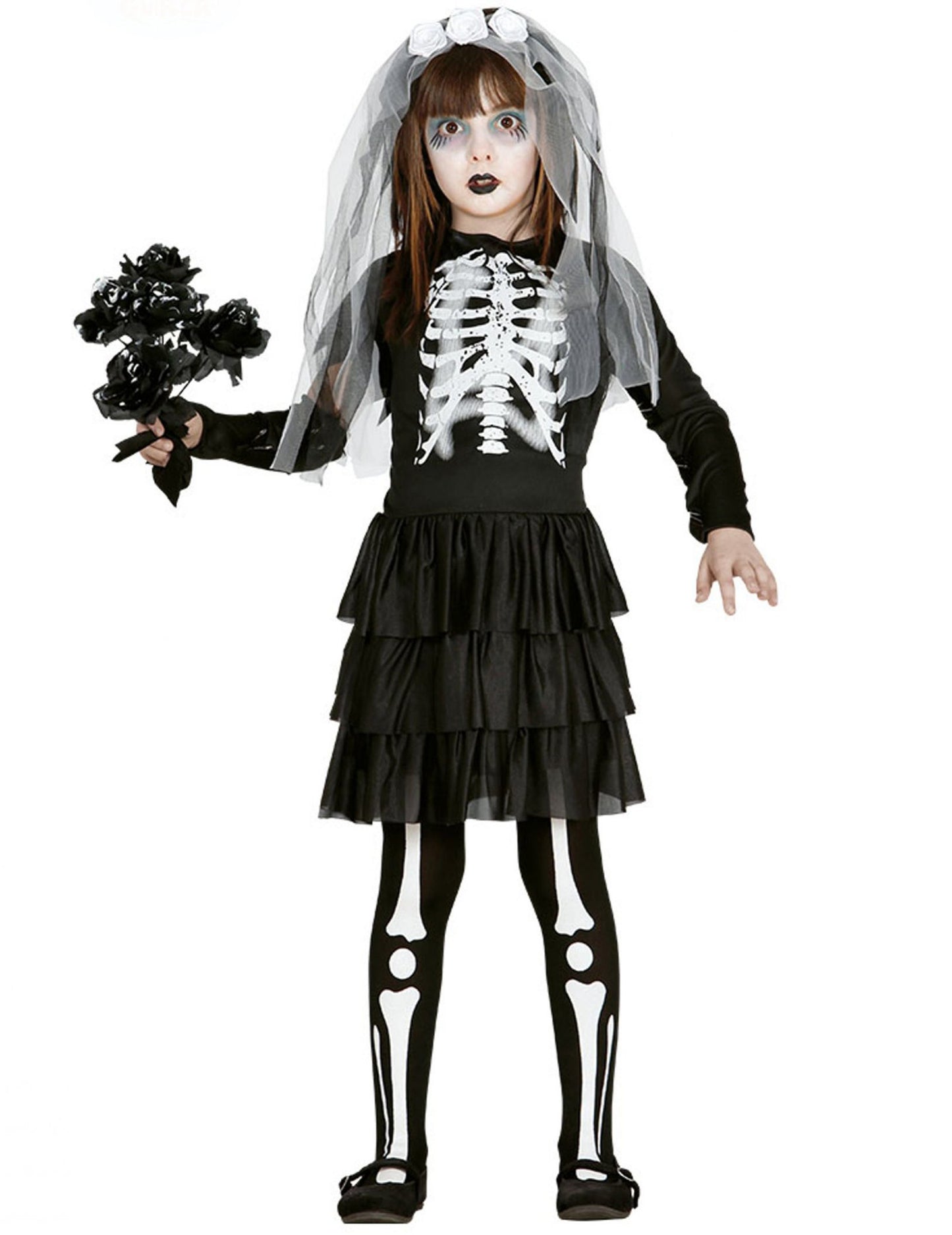 Skeleton Girl Poročena kostum