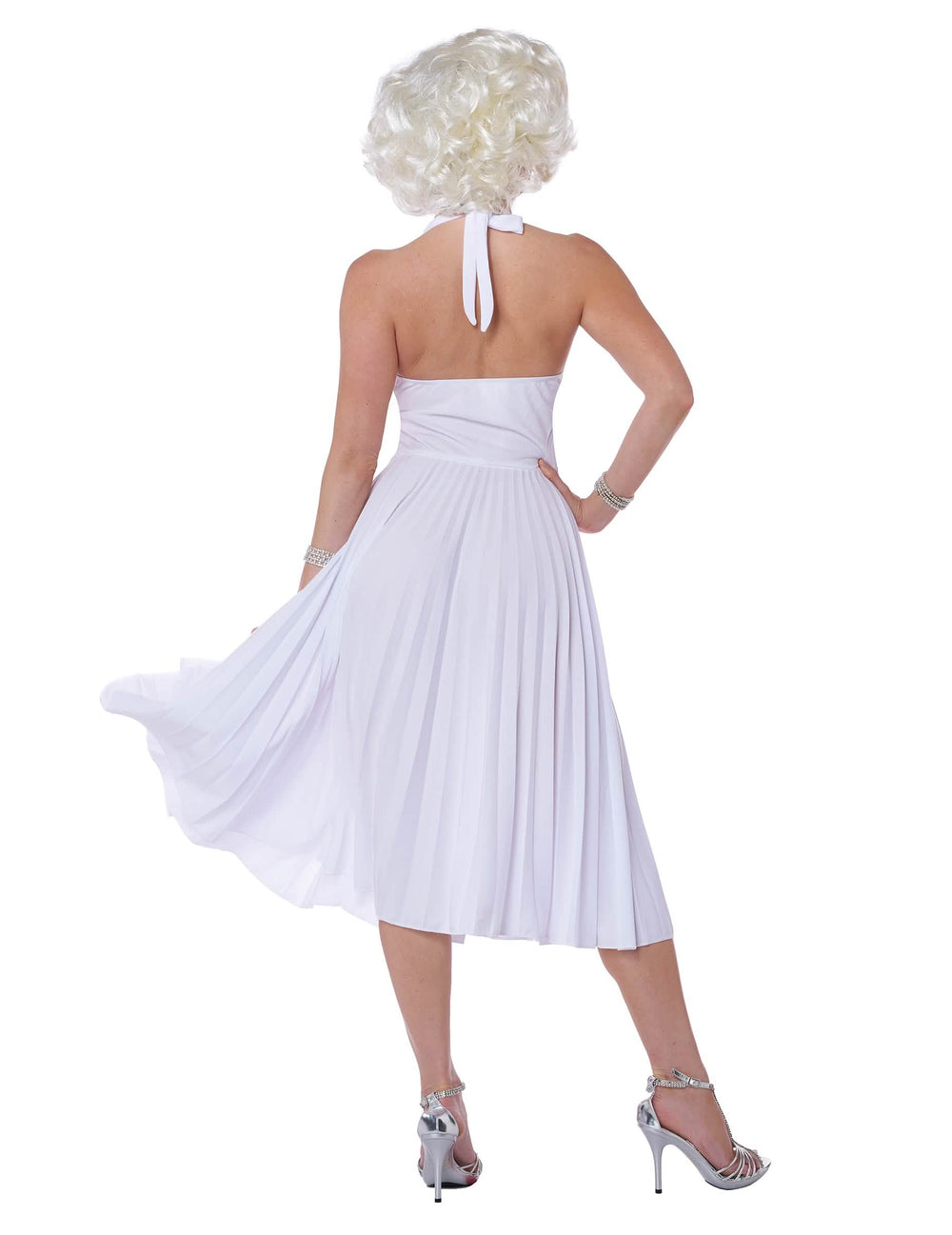 Pogled od zadaj na luksuzno preobleko Marilyn