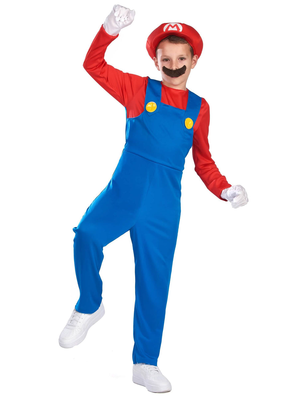 Dinamična poza kostuma Mario za otrok