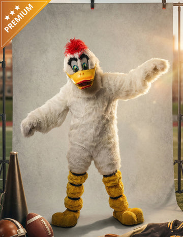 Kostum maskote bele race za odrasle