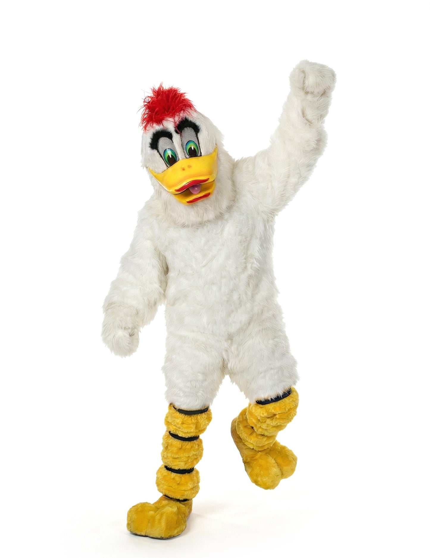 Kostum maskote bele race za odrasle