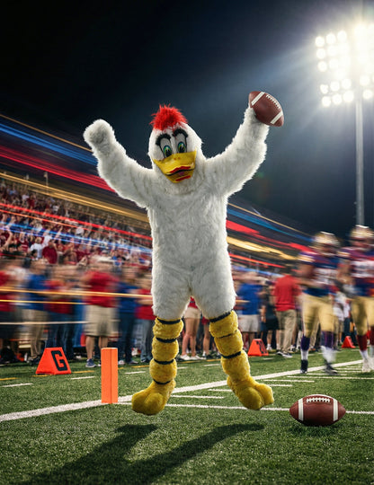 Kostum maskote bele race za odrasle