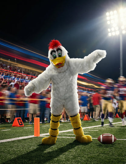 Kostum maskote bele race za odrasle