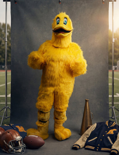 Kostum maskote rumene race za odrasle