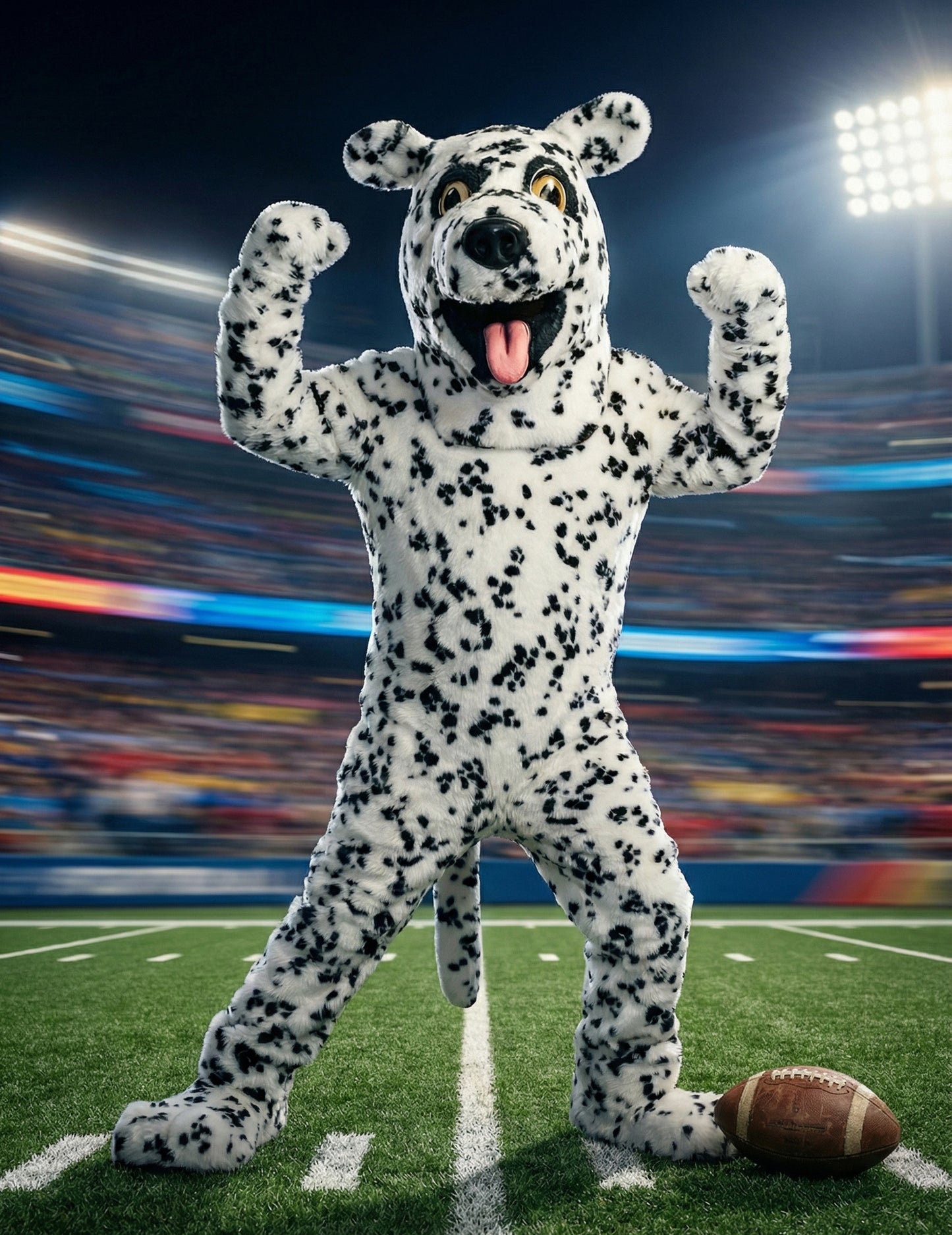 Kostum maskote za odraslega dalmatinskega psa