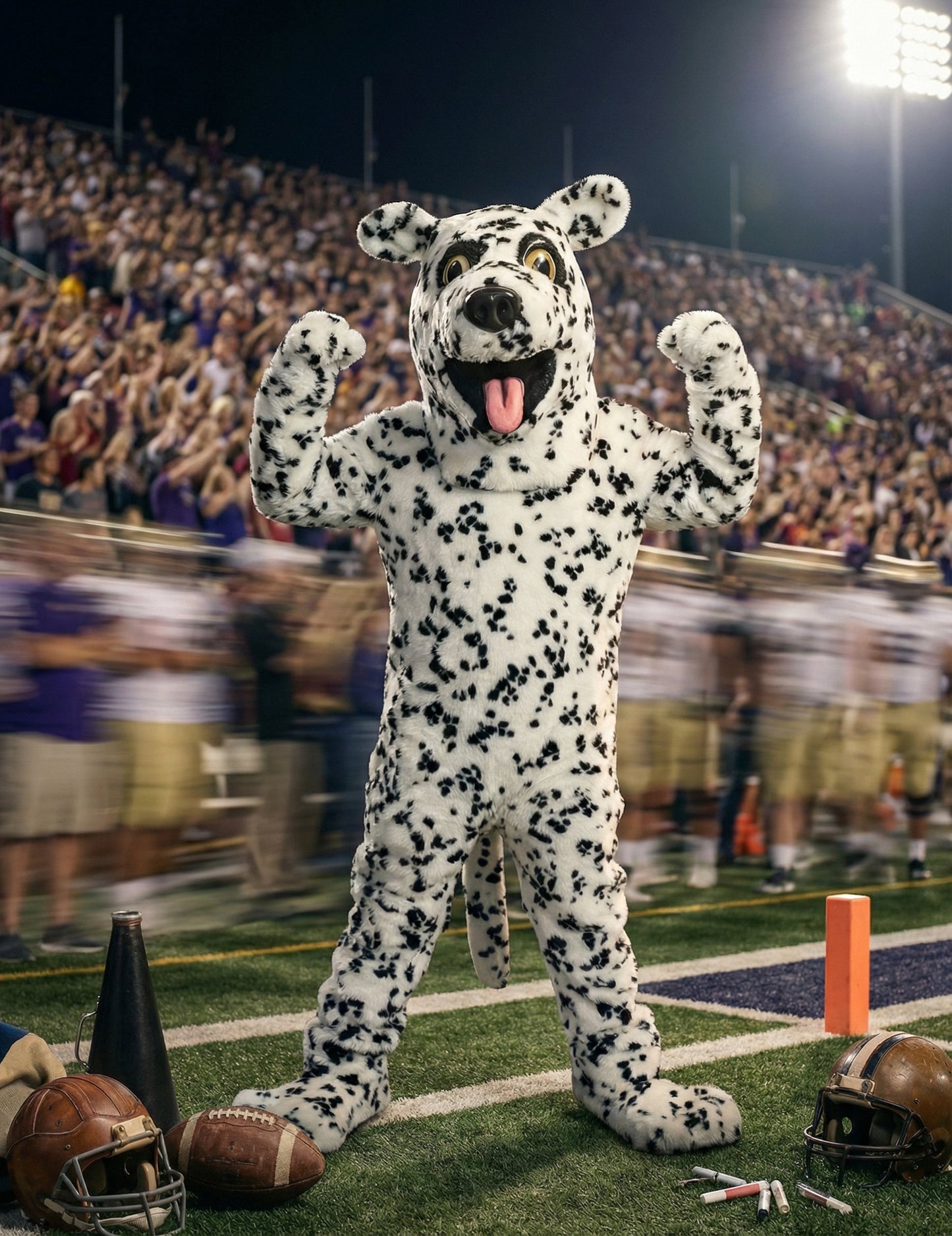 Kostum maskote za odraslega dalmatinskega psa
