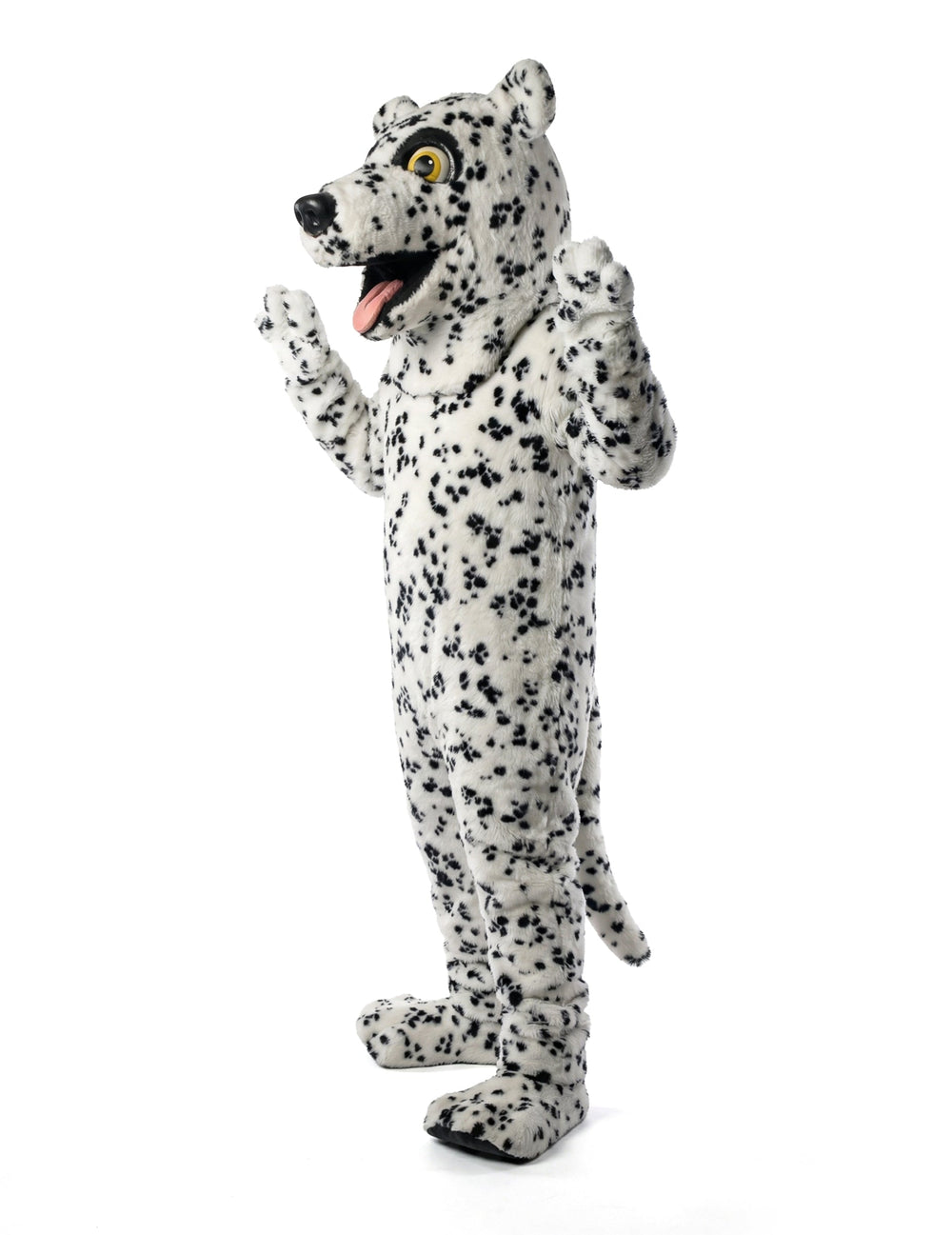 Déguisement mascotte chien dalmatien pour adulte blanc à taches noires