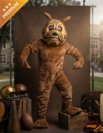 Kostum maskote rjavega psa za odrasle