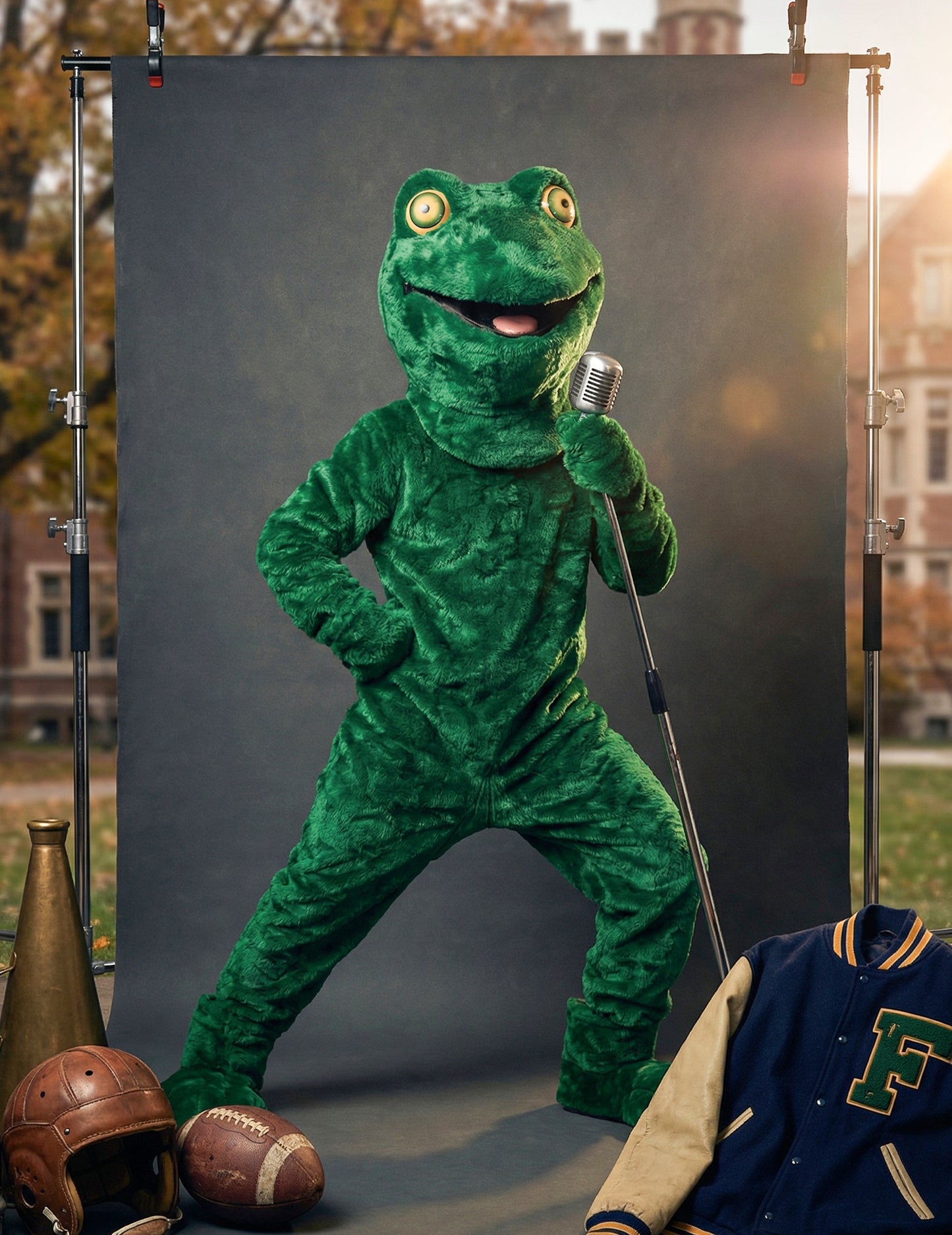 Kostum maskote odrasle žabe