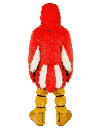 Kostum maskote rdeče papige za odrasle