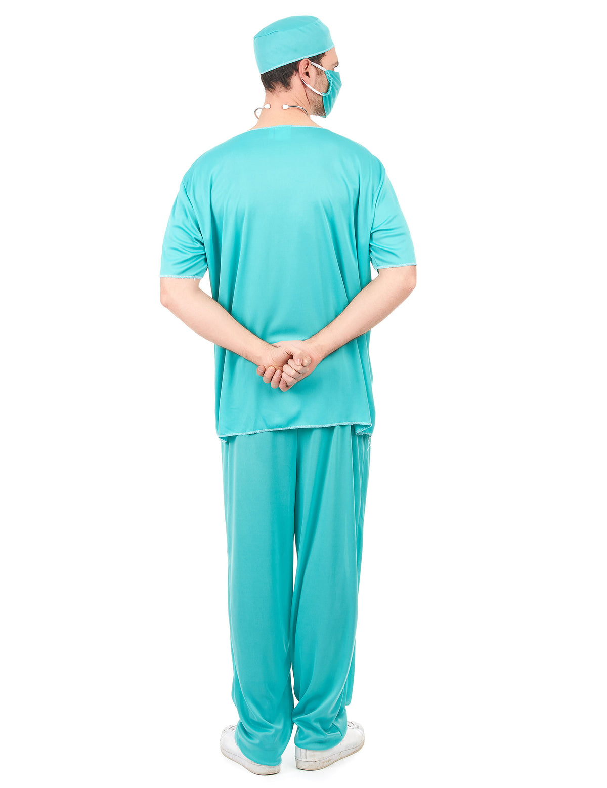 Vue de dos du déguisement de médecin pour homme