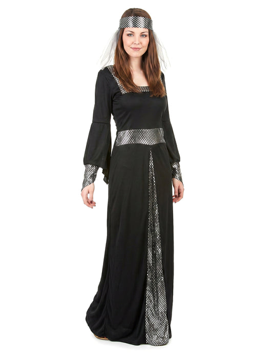 Déguisement Médiéval noir Femme