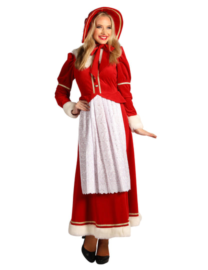 Tradicionalni kostum gospe Božičkove za ženske s predpasnikom