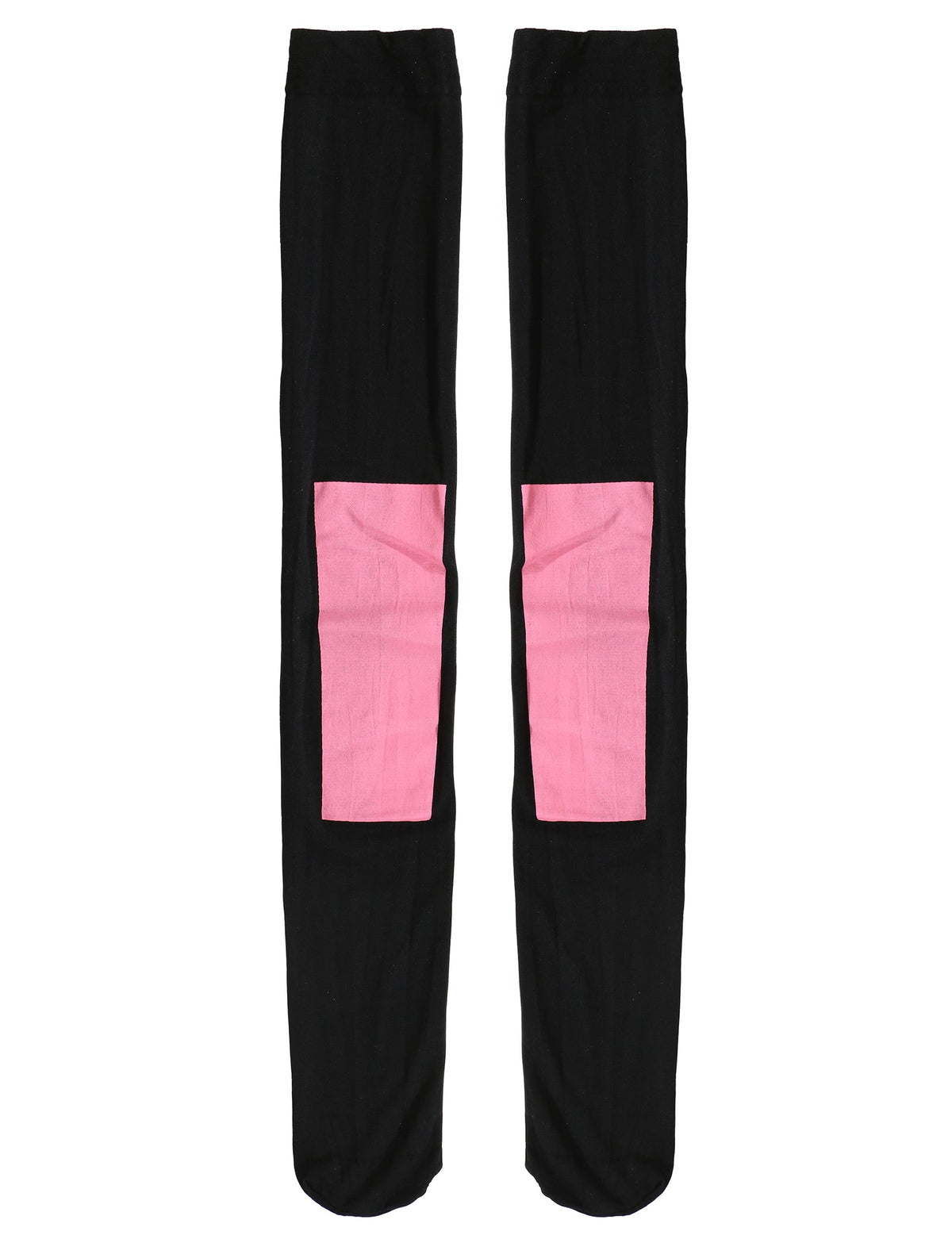 Chaussettes hautes noires et roses du déguisement miss Kpop pour adolescente