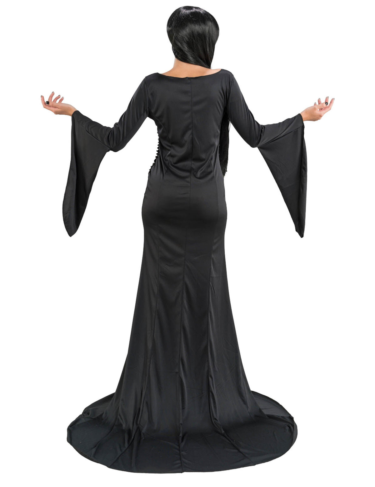Vue de dos du déguisement Morticia Addams Wednesday™