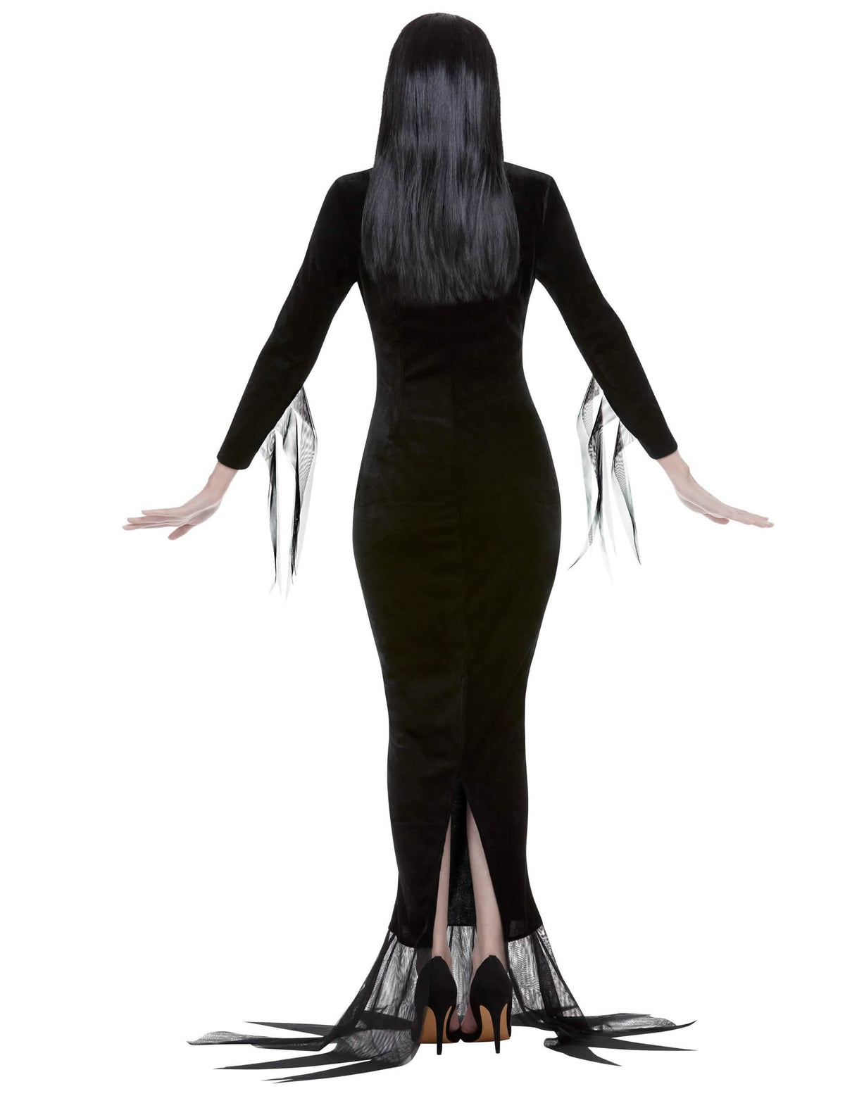 Pogled od zadaj na kostum Morticia Družina Addams™