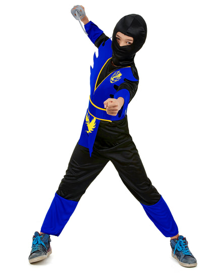 Fant Boy Blue Ninja kostum