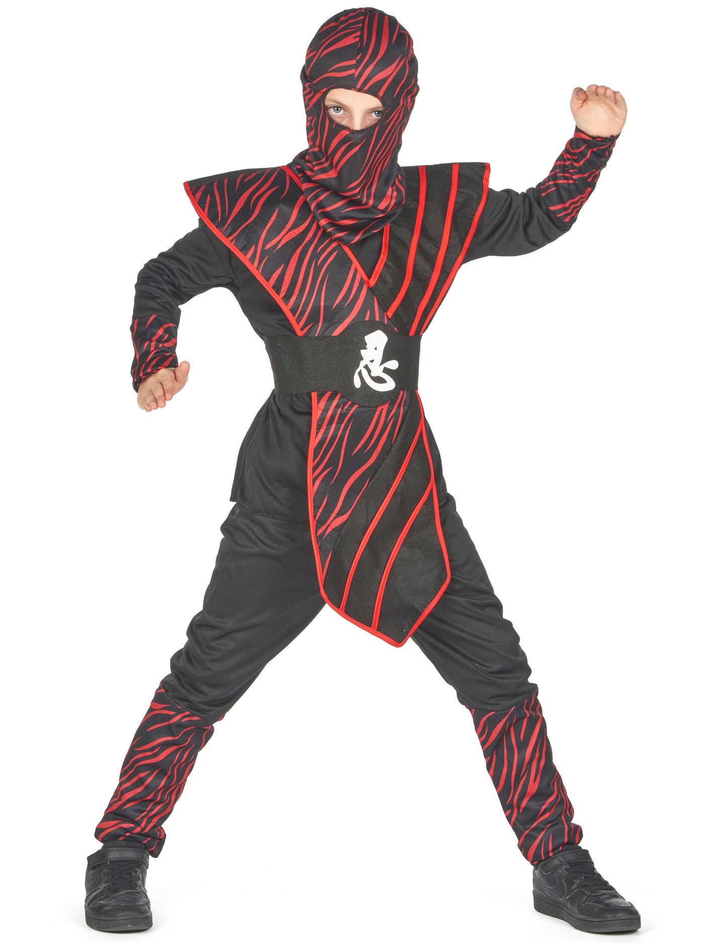 Rdeči fauve fant ninja kostum