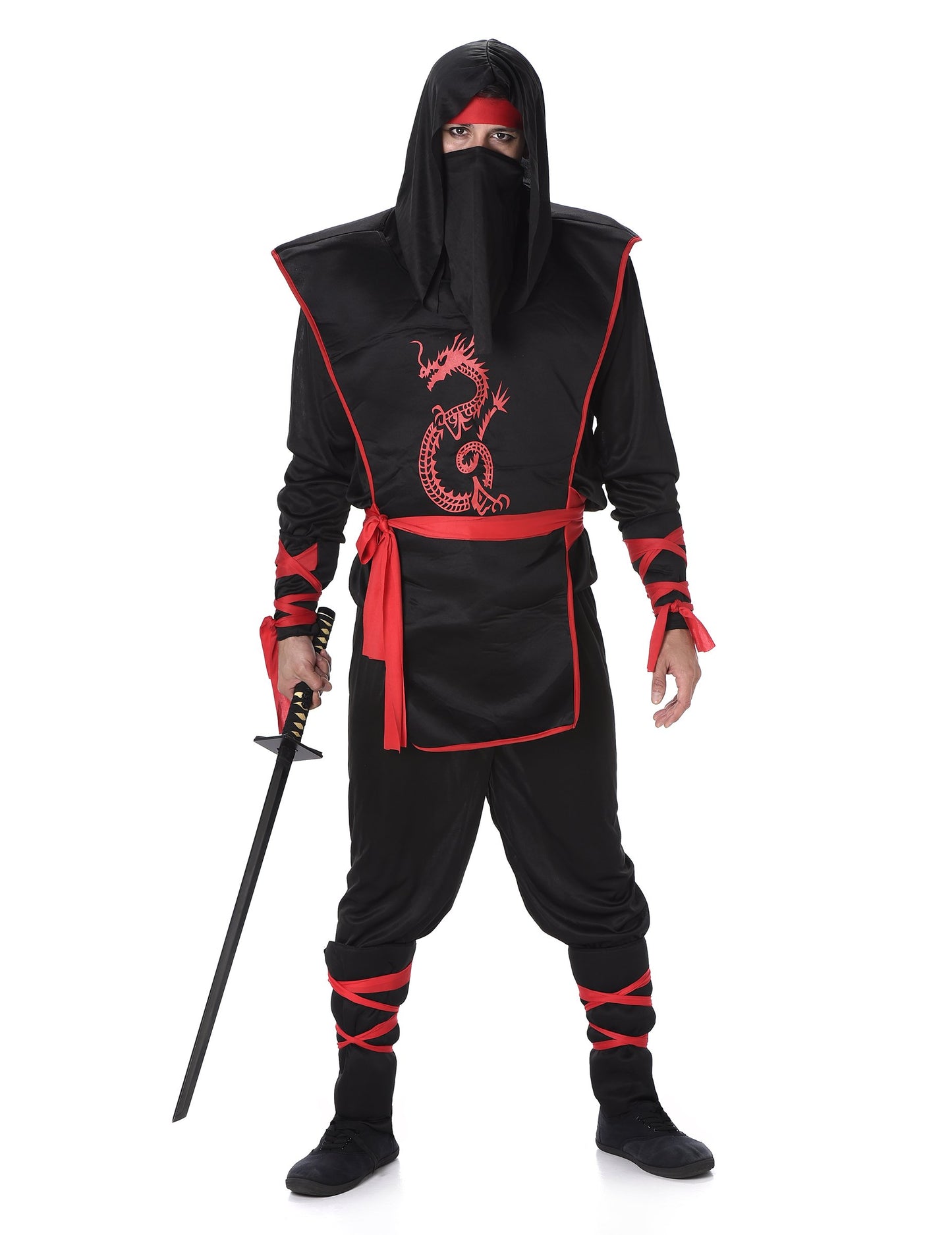 Preobleka črna in rdeča ninja