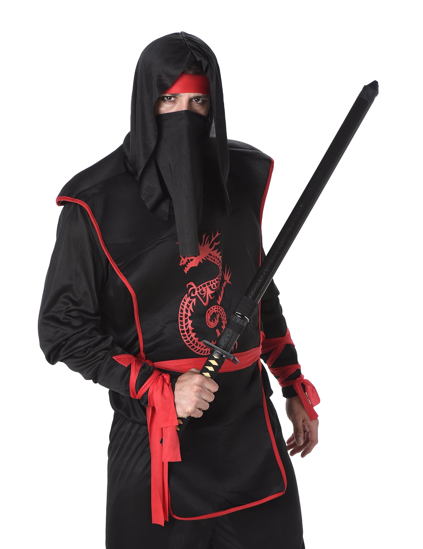 Preobleka črna in rdeča ninja