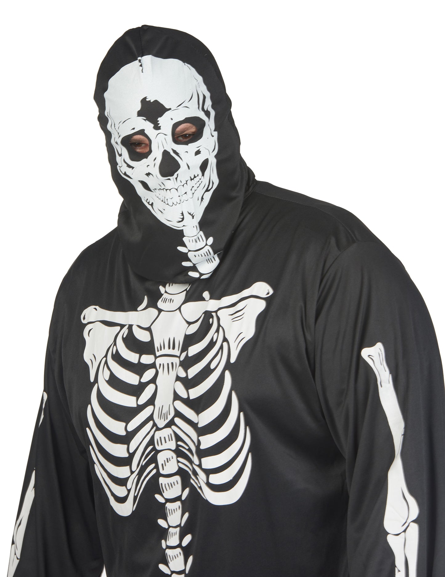 Črno okostje črno preobleko Halloween