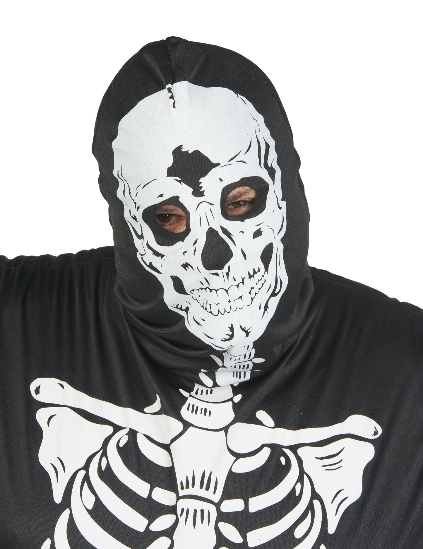 Črno okostje črno preobleko Halloween