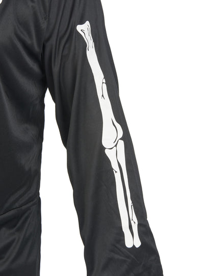 Črno okostje črno preobleko Halloween